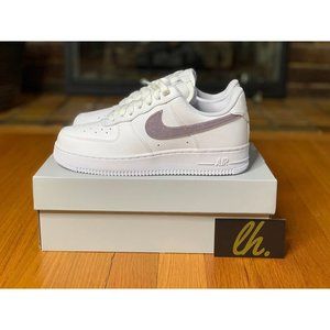 Sz 6.5 w Nike Air Force 1 Low "Glitter Swoosh Purple"
